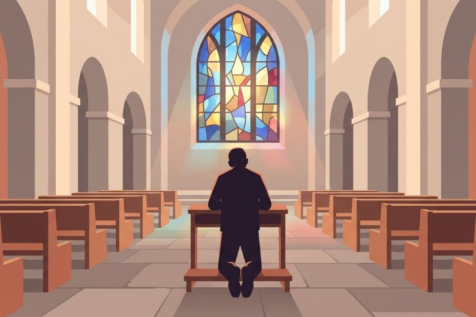 Novenas and Litany - Illustration prière catholique